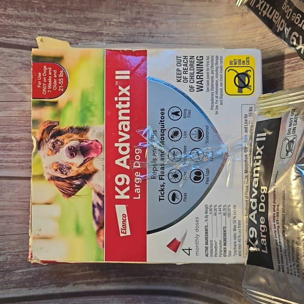 K9 Advantix II Large Dog 4 doses